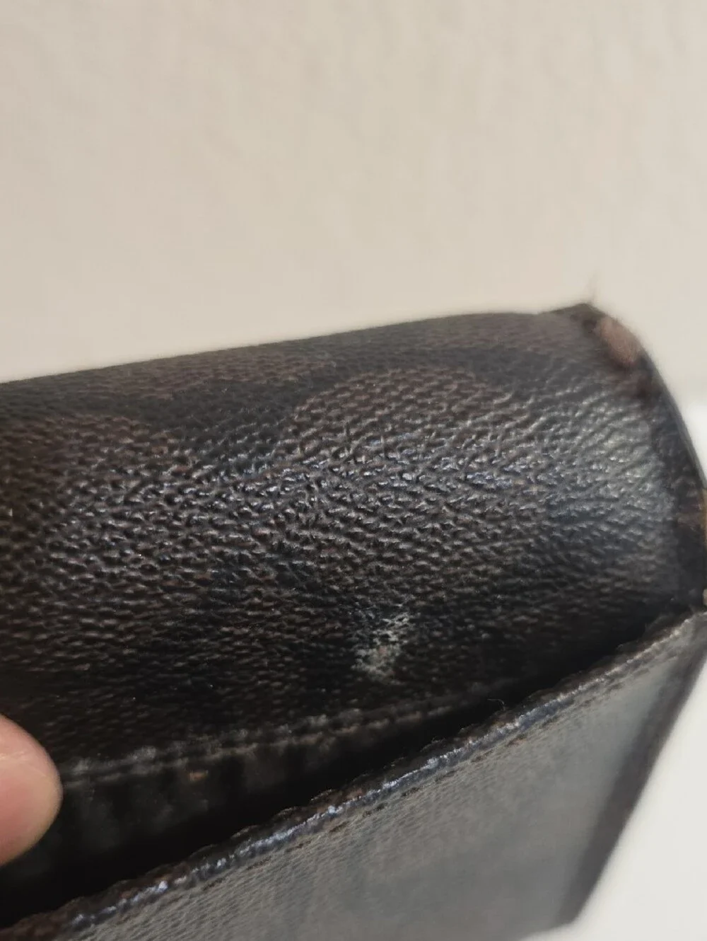 Coach Black Signature Leather Flap Wallet with Gold-Tone Turnlock